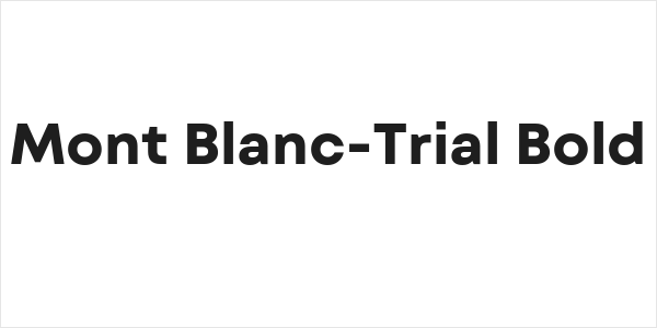 Mont Blanc-Trial Bold Logo
