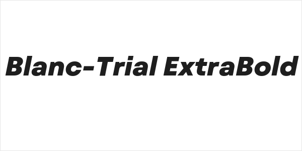 Mont Blanc-Trial ExtraBold Italic Logo