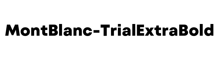 Mont Blanc-Trial ExtraBold  baixar fontes gratis