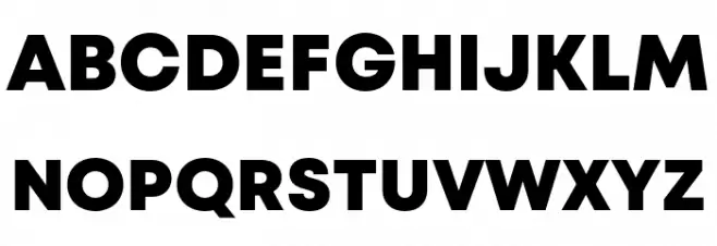 Mont Blanc-Trial ExtraBold Schriftart Groß