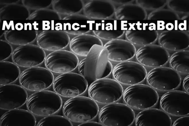 Mont Blanc-Trial ExtraBold Font examples