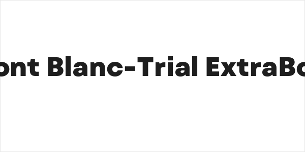 Mont Blanc-Trial ExtraBold Logo