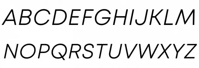 Mont Blanc-Trial Light Italic خط أحرف كبيرة