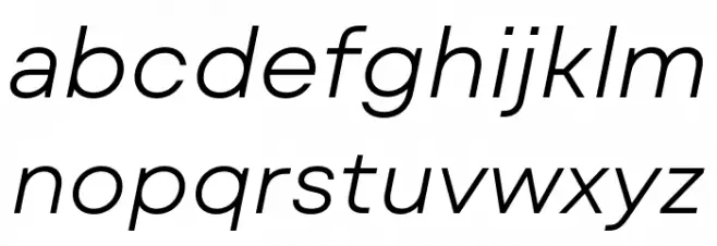 Mont Blanc-Trial Light Italic خط أحرف صغيرة