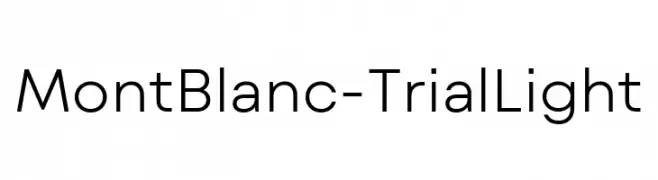 Mont Blanc-Trial Light  Fuentes Gratis Descargar
