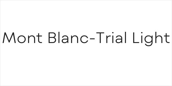 Mont Blanc-Trial Light Logo