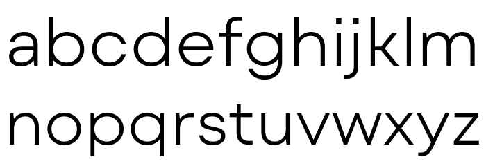Mont Blanc-Trial Light Font LOWERCASE