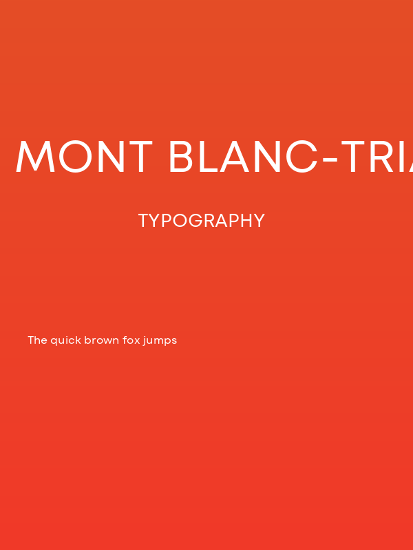 Mont Blanc-Trial Regular Poster
