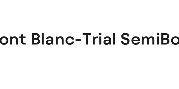 Mont Blanc-Trial SemiBold Logo