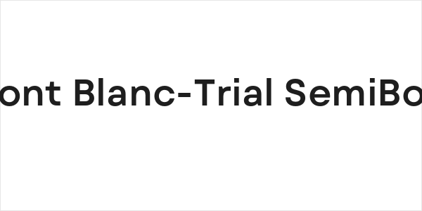 Mont Blanc-Trial SemiBold Logo