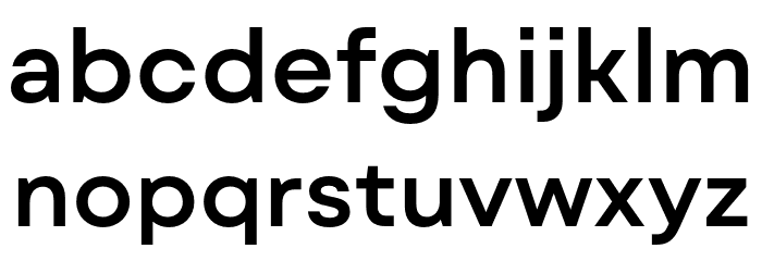 Mont Blanc-Trial SemiBold Font LOWERCASE