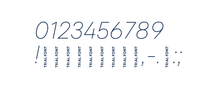 Mont Blanc-Trial Thin Italic Other Characters