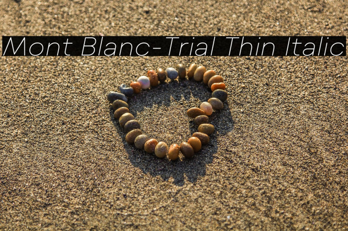 Mont Blanc-Trial Thin Italic Example 2