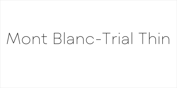 Mont Blanc-Trial Thin Logo