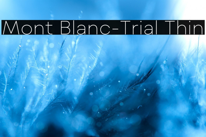 Mont Blanc-Trial Thin Example 1