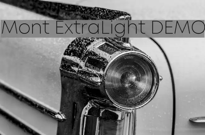 Mont ExtraLight DEMO Example 2