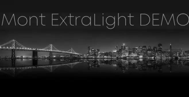 Mont ExtraLight DEMO Example 3