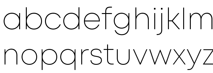 Mont ExtraLight DEMO Font LOWERCASE