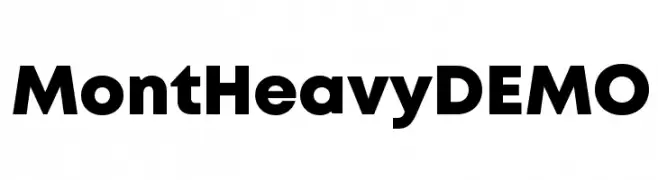 Mont Heavy DEMO  baixar fontes gratis