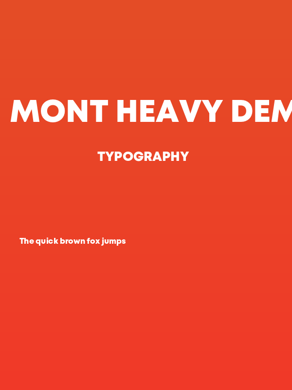 Mont Heavy DEMO Poster