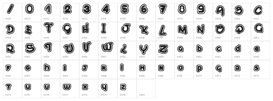 Mont Royal Character Map