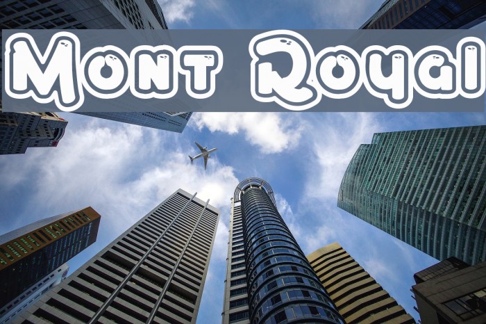Mont Royal Font examples