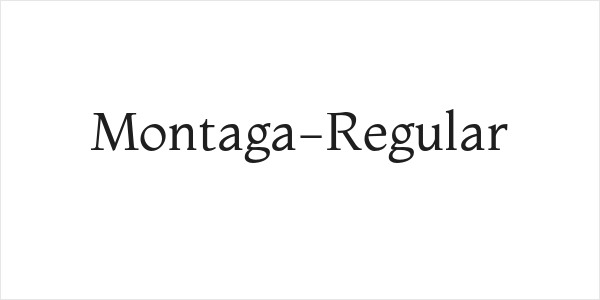 Montaga-Regular Logo