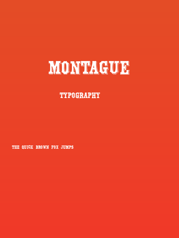 Montague Poster