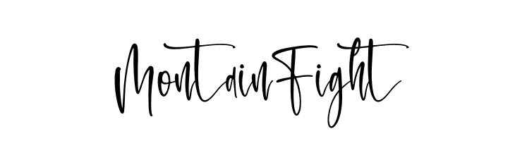 Montain Fight  Frei Schriftart Herunterladen