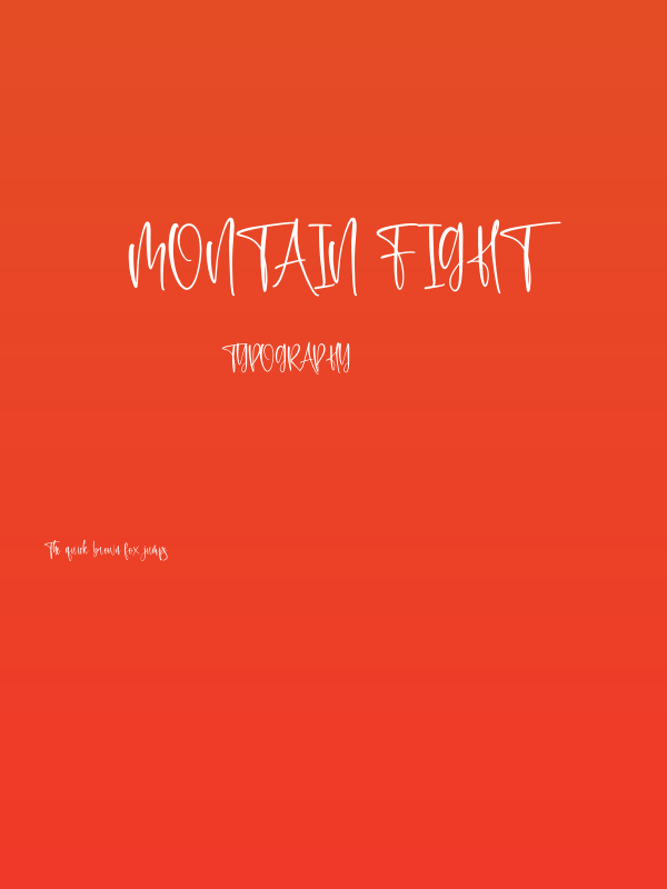 Montain Fight Poster