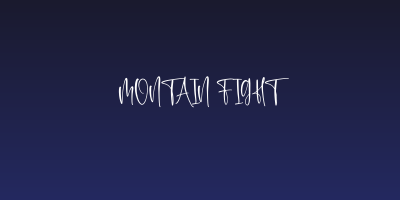 Montain Fight Social Header