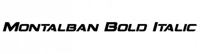 Montalban Bold Italic  Fuentes Gratis Descargar