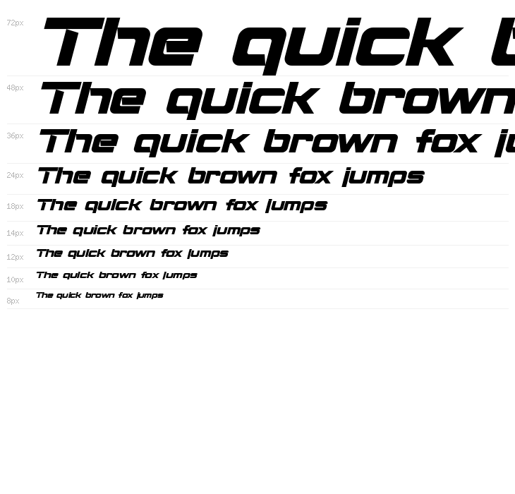 Montalban Bold Italic Waterfall