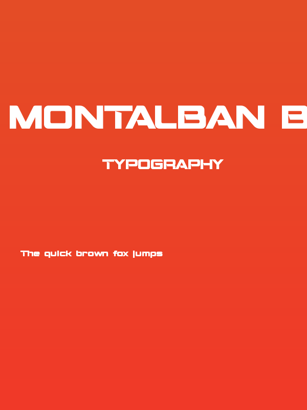 Montalban Bold Poster