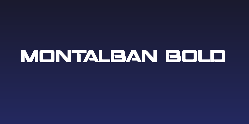 Montalban Bold Social Header