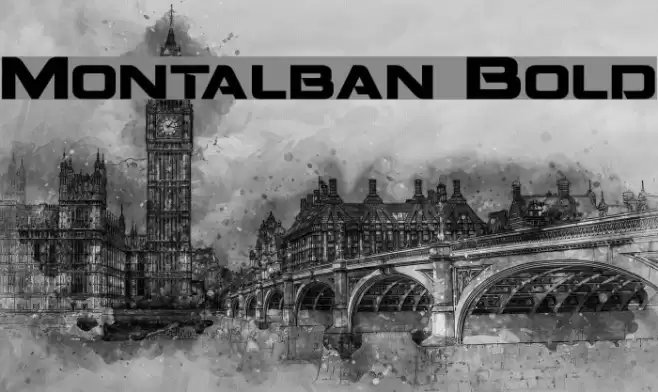 Montalban Bold Font examples