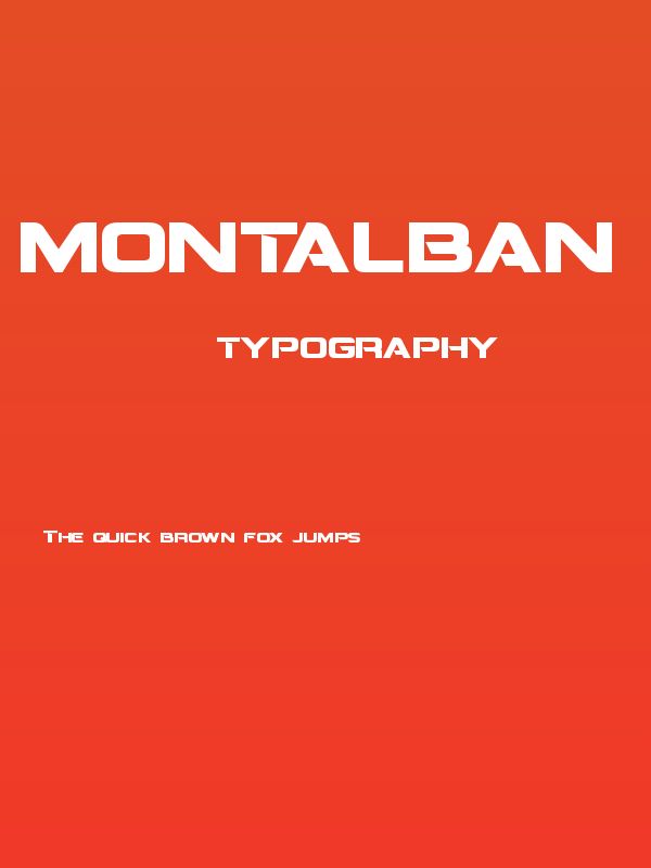 Montalban Bold Poster