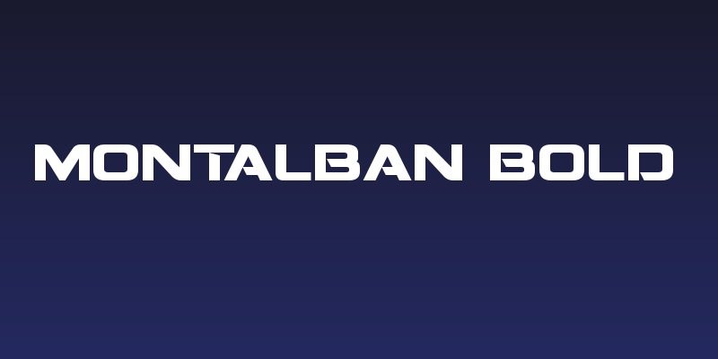 Montalban Bold Social Header