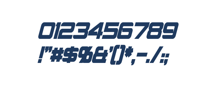 Montalban Condensed Bold Italic Other Characters