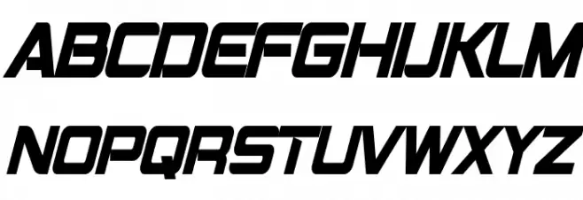 Montalban Condensed Bold Italic Font UPPERCASE