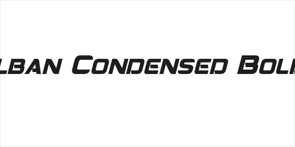 Montalban Condensed Bold Italic Logo