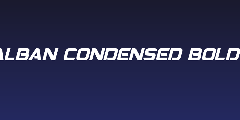 Montalban Condensed Bold Italic Social Header