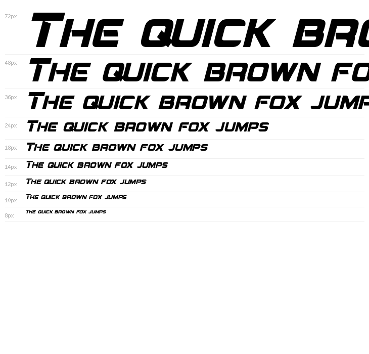 Montalban Condensed Bold Italic Waterfall