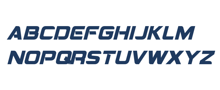 Montalban Condensed Bold Italic Lowercase