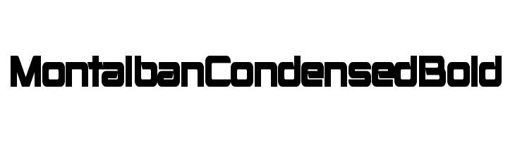 Montalban Condensed Bold  font caratteri gratis