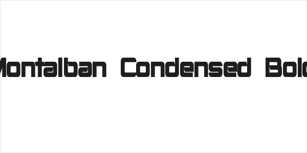 Montalban Condensed Bold Logo