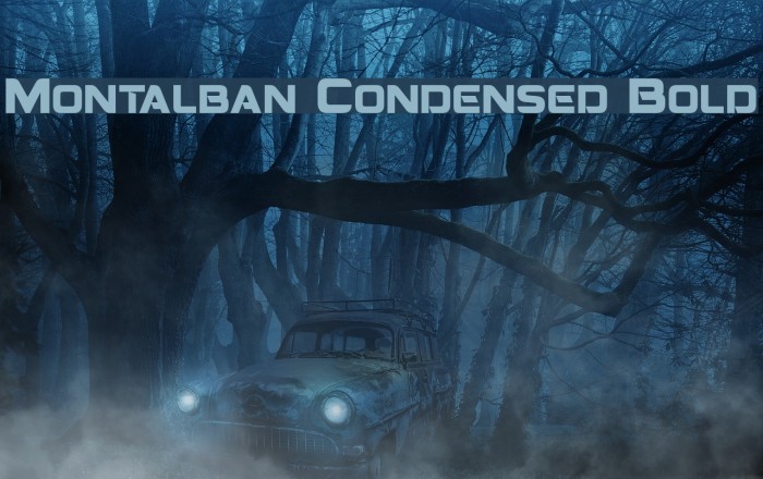 Montalban Condensed Bold Font examples