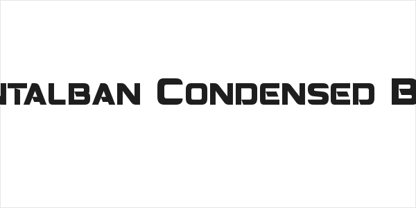 Montalban Condensed Bold Logo