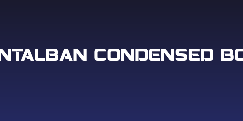Montalban Condensed Bold Social Header