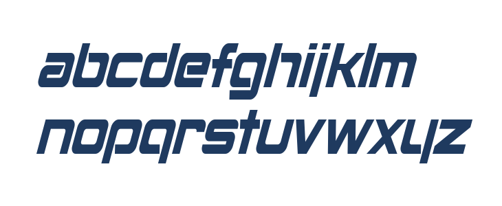 Montalban Condensed Italic Lowercase